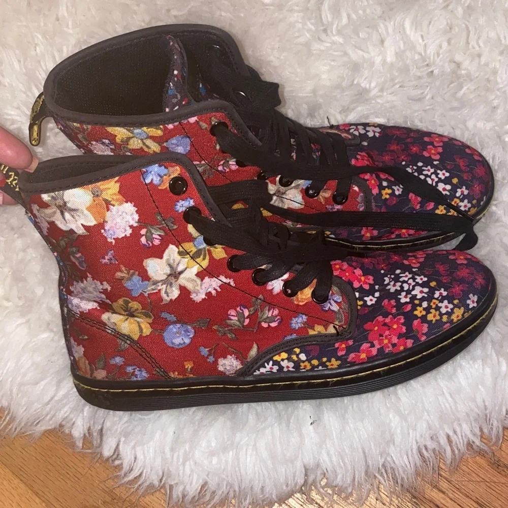 Dr Martens Shoreditch Floral Boots canvas - Picture 8 of 10